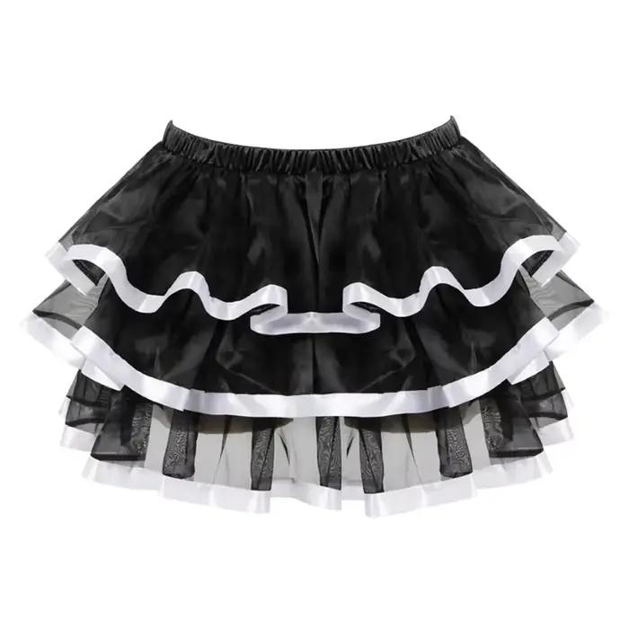 Mini jupe Tutu Sexy pour femmes, jupes courtes de danse de fête, maille multicouche plissée, Costume