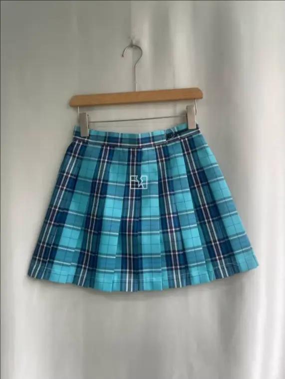 Jupes plissées à carreaux pour filles, jupes JK coréennes assorties, uniforme scolaire japonais, min