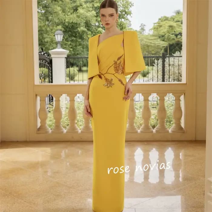 Robes longues fourreau à col asymétrique et paillettes, motif de Jersey personnalisé, occasions sur 
