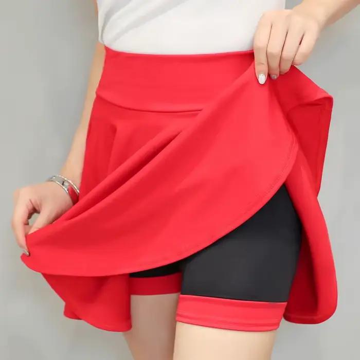 Jupe basique pour femmes, short d'été, mode polyvalente, plissée, décontractée, Mini patineuse, gran