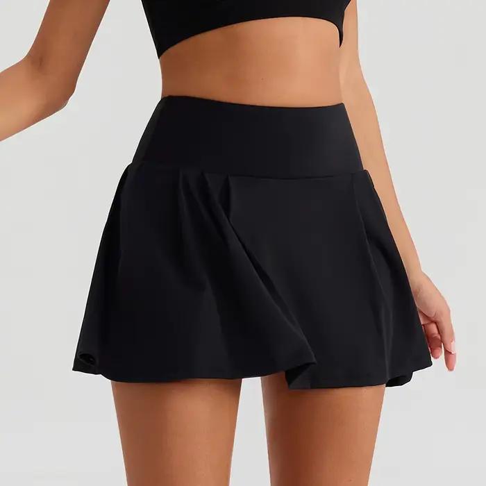 Femmes Yoga entraînement jupe Sport cyclisme jupe courte respirant décontracté Fitness Yoga jupe fem