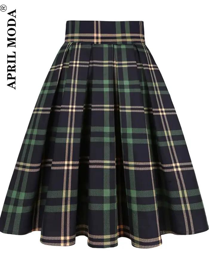 Jupe plissée taille haute pour femme, jupe trapèze midi, rétro, vintage, bleu uni, coréen, Harajuku,