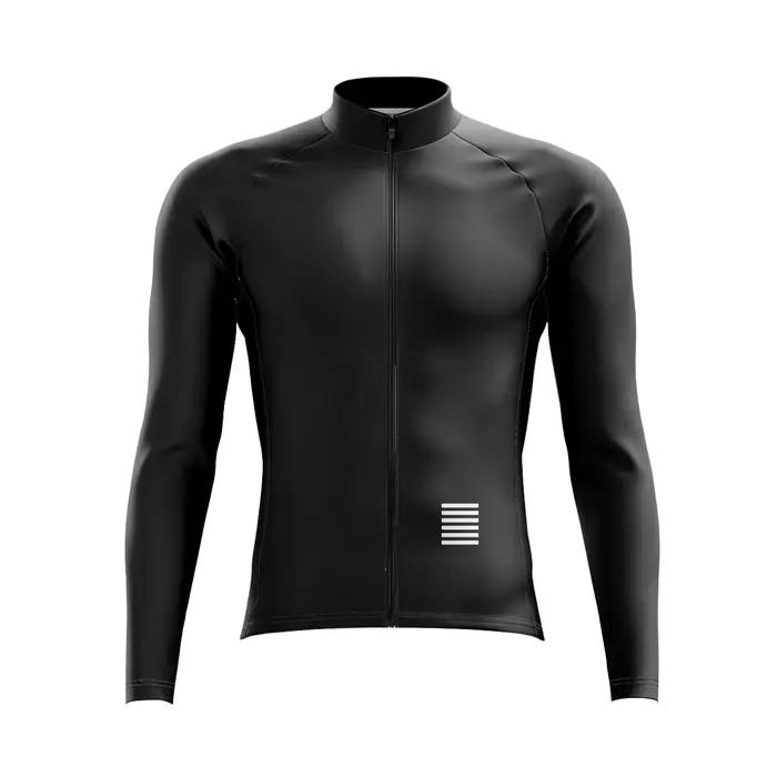 Maillot de cyclisme à manches longues pour homme, vêtements de vélo de route été-printemps, style éq