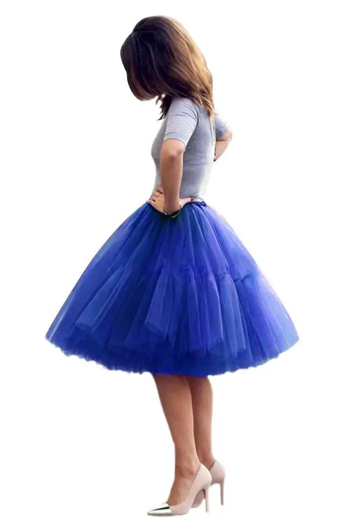 Jupe bouffante en Tulle, jupon pour adulte, taille élastique, sous-jupe, couches de mariée, jupes Tu