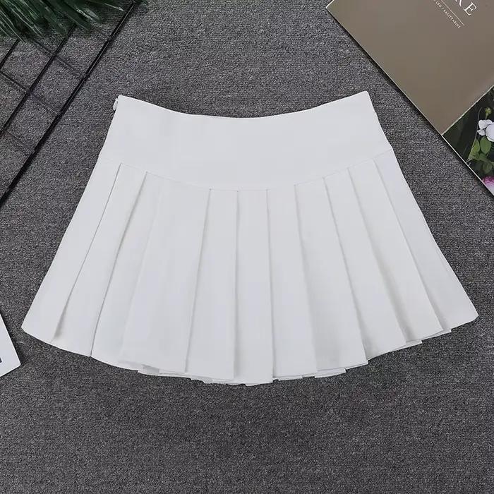 Mini jupe plissée avec fente latérale, taille basse, mini-jupe plissée en accordéon Y2K, tenue E-gir