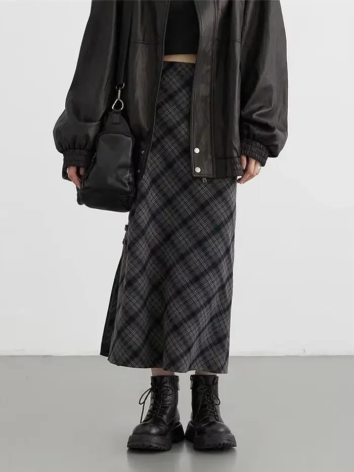CHIC VEN – jupe longue décontractée pour femmes, nouveau Style doux et Cool, taille haute, fente à c