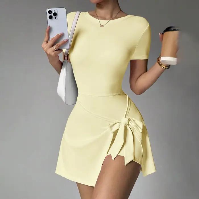 Jupe-short de sport pour femme, style fitness et yoga, anti-transparence, pour le tennis et les acti