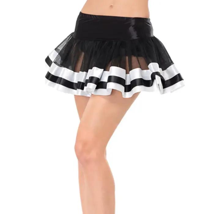 Jupe Tutu Lolita en Satin pour Femme, Jupon Garni, Sous-Jupe, brev, Ballet, Courte, Cosplay, ix