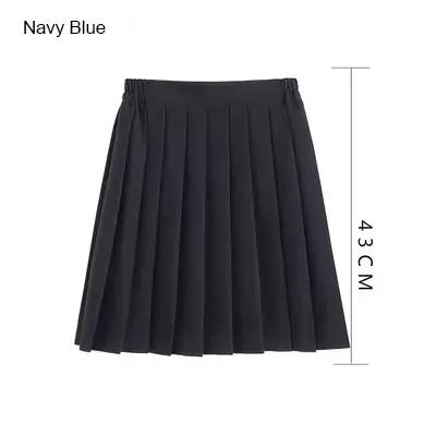 Uniforme scolaire japonais pour filles, jupe plissée trempée, robe courte/moyenne/longue, taille éla