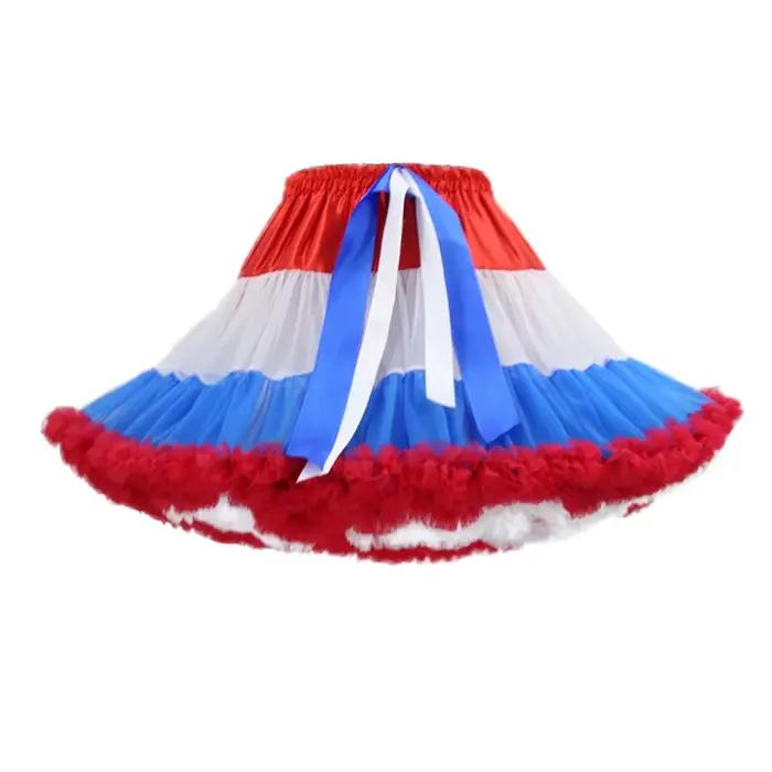 Mini jupe en tulle pour femmes, jupon taille élastique, plusieurs couches de documents, jupons court