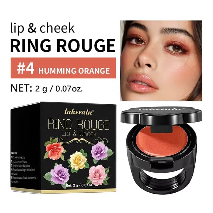 Anneau de rouge à lèvres pour lèvres et joues, bijoux de beauté, maquillage longue durée, hydratant,