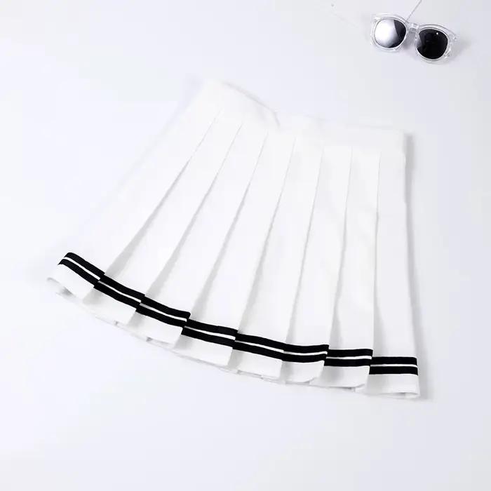 Mini jupe de tennis plissée pour femme, tenue de sport de golf athlétique, entraînement, course à pi