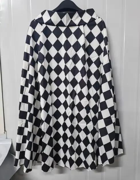2025 Faldas Mujer De Moda Jupe Vintage pour femmes taille haute a-ligne ample Jupe Tempermanet été S