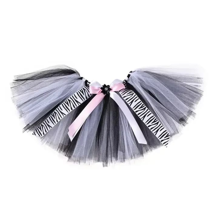 Costume de tutu girafe, zèbre, tigre, léopard pour filles, tout-petits, bébés, tutus en tulle, tenue