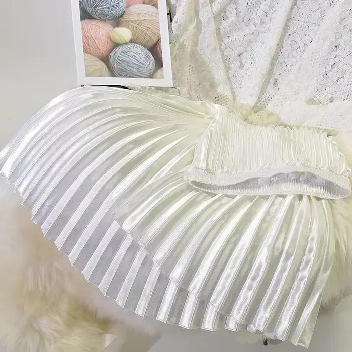 Jupe plissée classique en velours doré, taille haute, Style rétro, mode bureau, jupe longue plissée,