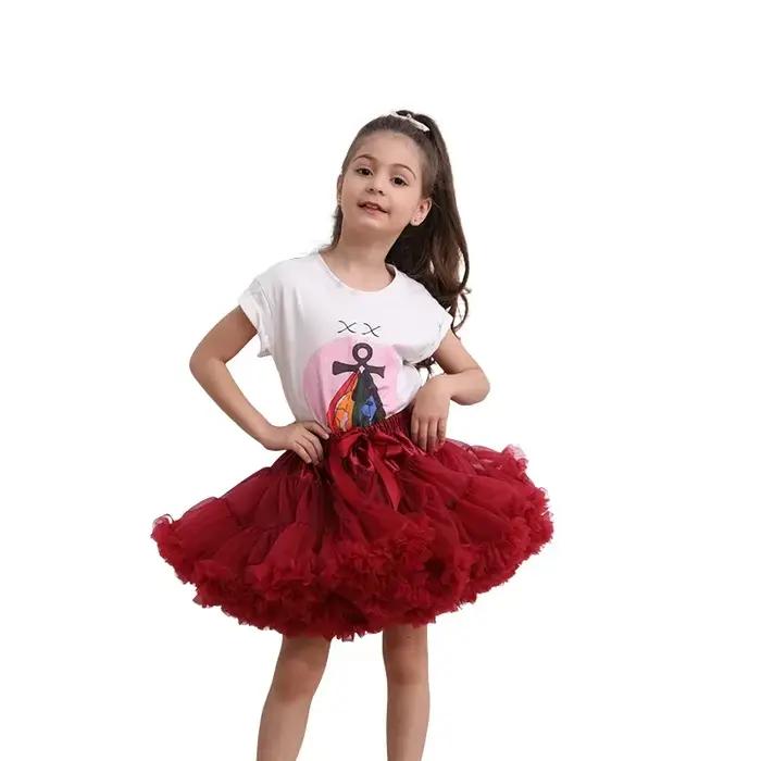 Jupe Tutu luxuriante pour petites filles, jupes bouffantes en Tulle pour filles de 1 à 15 ans, vêtem