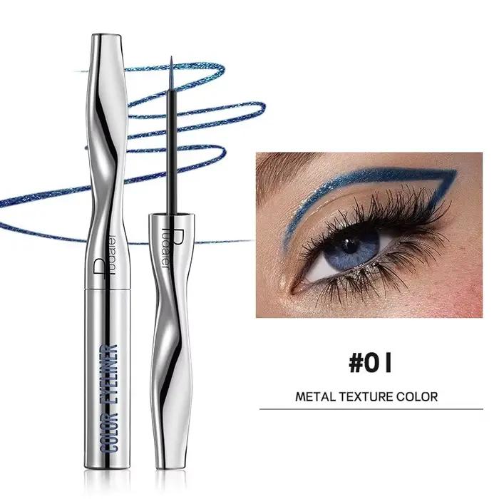 Eyeliner coloré liquide imperméable mat nacré liquide Eyeliner stylo longue durée vert jaune violet 