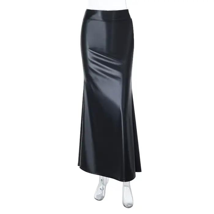 Jupe pendule queue de poisson, nouvelle collection printemps-été 2026, jupe noire rétro à la taille