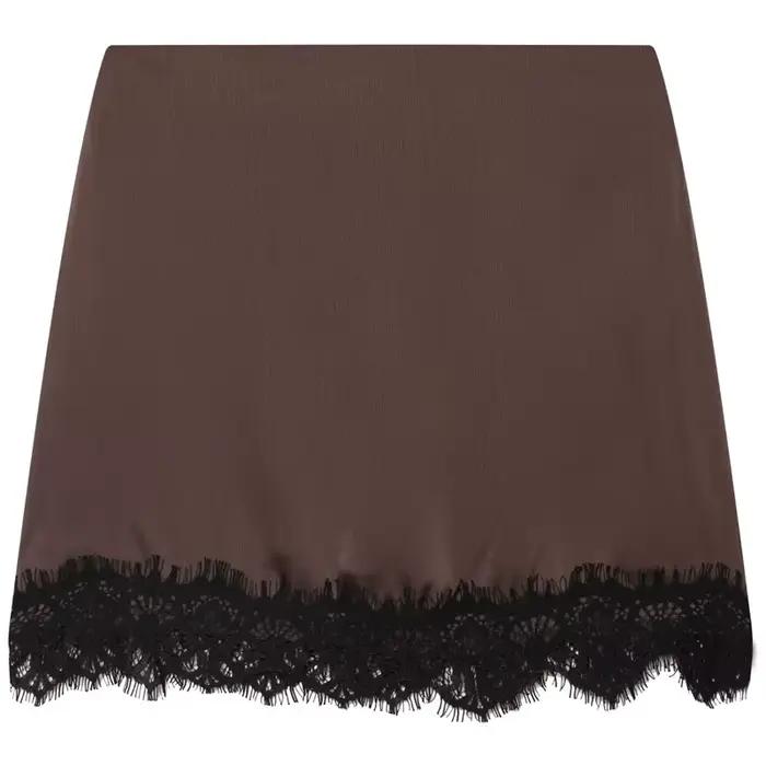 HXAO Satin dentelle jupe Shorts femmes jupe Sexy Mini taille haute culottes élégant crayon jupe pant