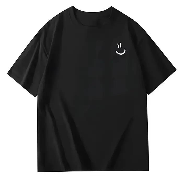 T-shirt unisexe à col rond et manches courtes en coton doux, coupe ample, avec imprimé graphique pay