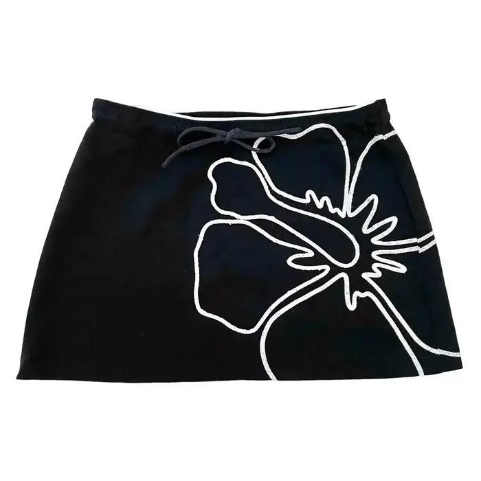 Mini jupes Kawaii pour femmes, couleur unie, Punk Y2k, Sexy, Slim, Streetwear, jupe plissée avec nœu