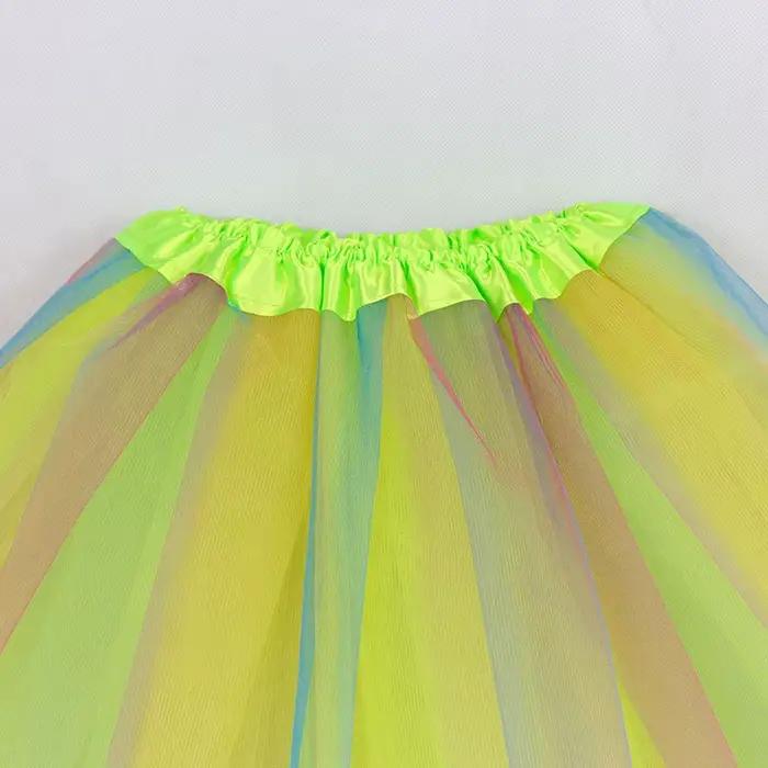 Jupes d'été à trois couches pour filles, jupe Tutu pour enfants, vêtements de danse, jupe de princes