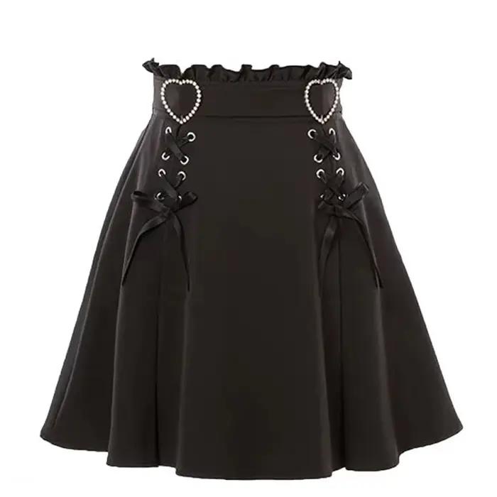 Jirai Kei jupe japonaise Cosplay jupe foncée mignon Mine Style robe rouge noir rose Kawaii Y2K Kawai