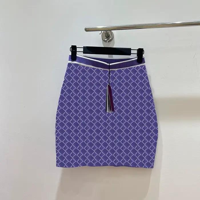 Jupe Courte Sexy d'Été 2026 pour Femme – Confortable et Polyvalente, en Maille Élégante à Carreaux