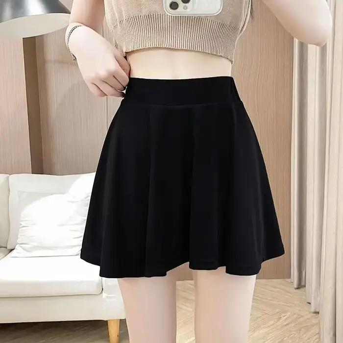 Jupes féminines plissées été 2025 jupe Midi femme plissée offre 2025 nouveau dans les vêtements esth