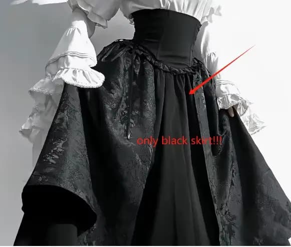 Lolita-Chemise rétro à manches longues de style cour gothique pour femmes, magnifique jupe élégante 