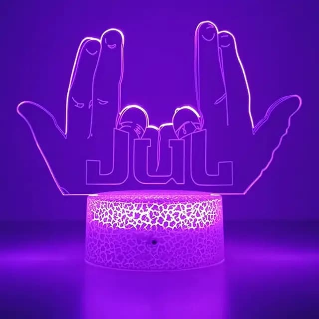 LED veilleuse célébrité JUL pour les Fans chambre décoration éclairage cadeau d'anniversaire aliment