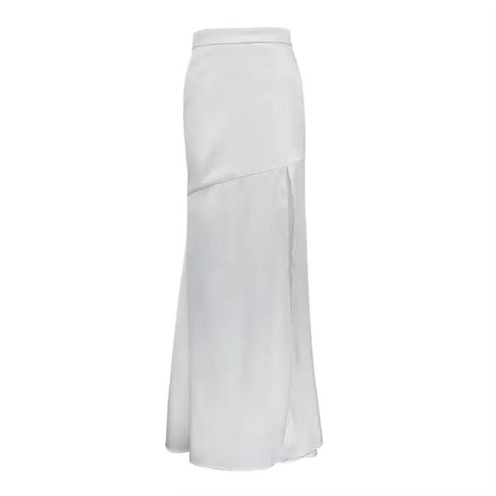 Jupe Maxi pour femmes, Design fendu, Sexy, Slim, queue de poisson, taille haute, sensation de goutte
