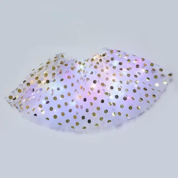 Jupes Tutu en Tulle à pois LED pour femmes adultes, jupe de danse de Ballet éclairée, Cosplay, brill