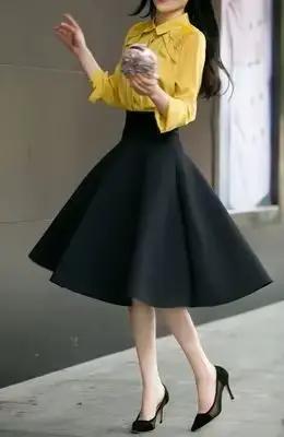 Femmes 6XL jupe taille haute jupes femme blanc genou longueur bas jupe plissée Saia Preta noir rouge