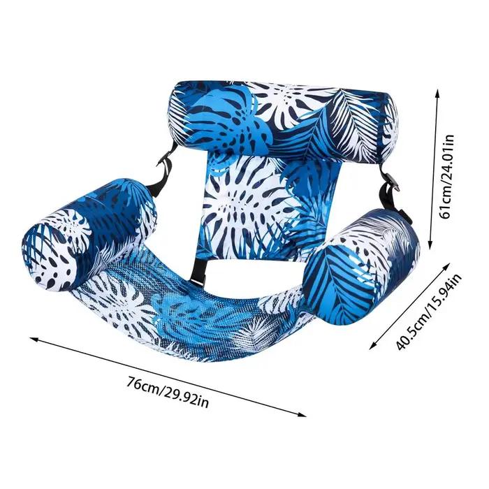 Fauteuil hamac gonflable pour piscine, lit flottant, chaise longue pliable pour piscine, flotteurs d