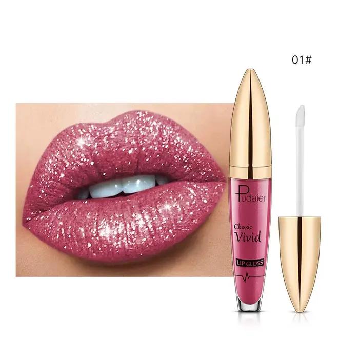 Rouge à lèvres liquide mat à brillant, 18 couleurs, brillant à lèvres brillant, diamant, imperméable