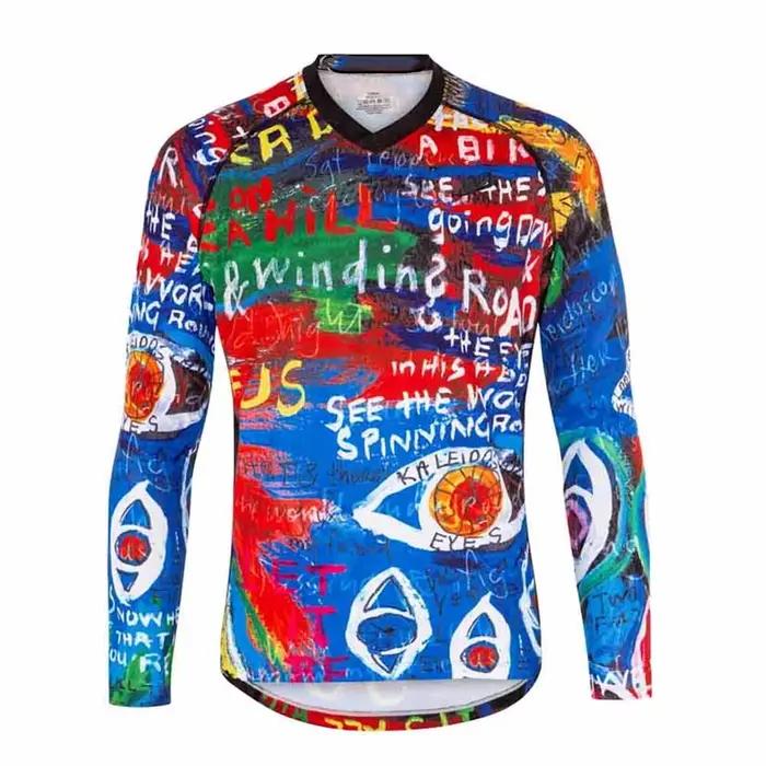Chemise de cyclisme à manches longues pour hommes, maillot de Motocross, tout-terrain, vtt, Enduro, 