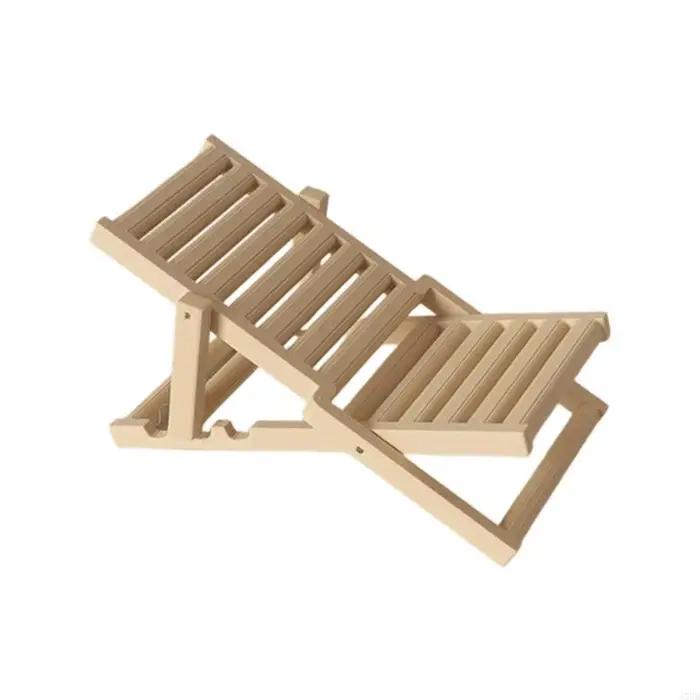 Chaise en plastique, modèle figurine, chaises longues réalistes, maison poupée, cadeau pour filles, 