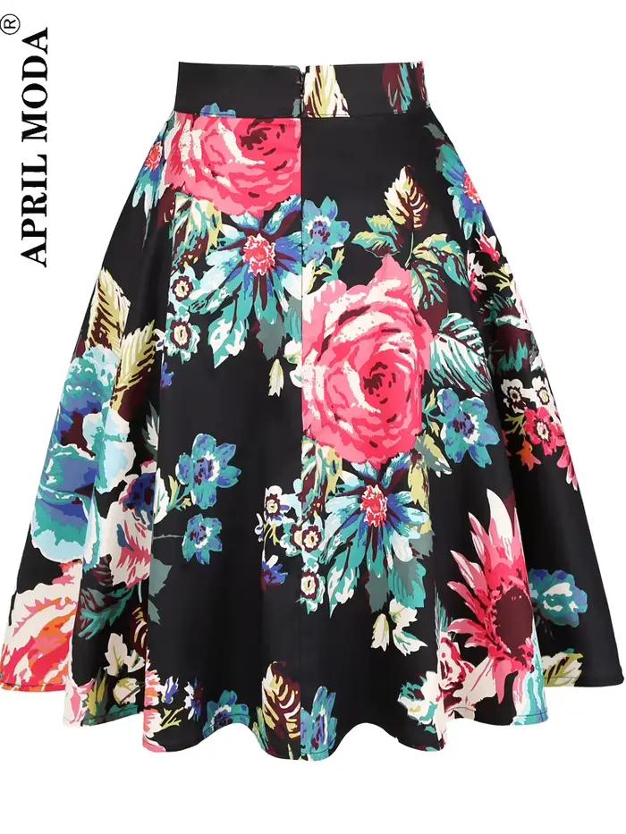 Jupe tunique vintage à pois pour femme, taille haute plissée, midi rétro, vêtements d'été, Audrey He