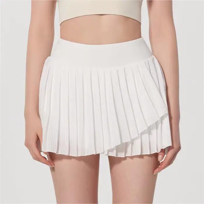 Jupe de Tennis plissée pour femmes, jupe courte de Yoga, sport, course à pied, antidérapante, taille