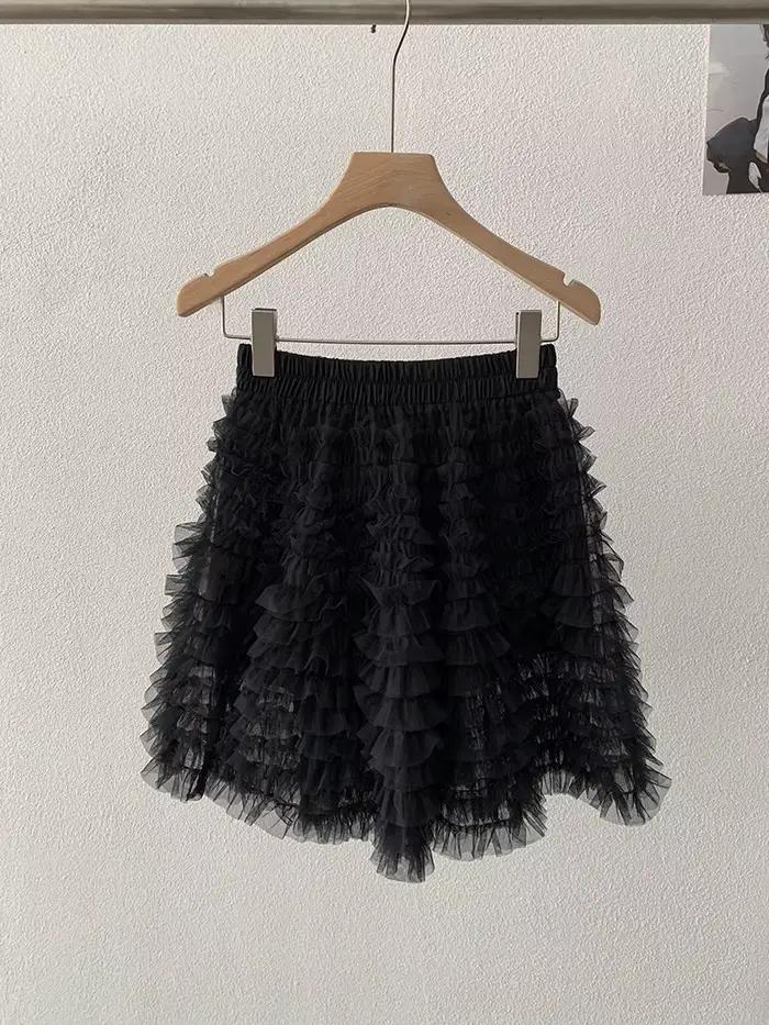 Jupe en tulle multicouche super féerique, nouvelle collection automne-hiver, jupe de princesse polyv