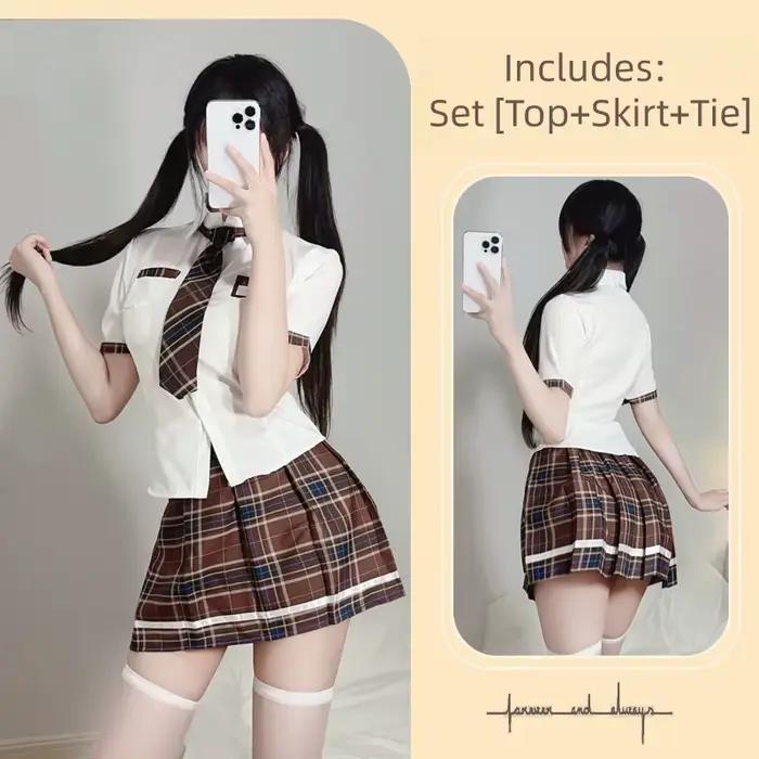 Jupe Courte Plissée Style Collège Britannique, Uniforme Étudiant, Jupe Courte d'Été Séduisante, Jupe