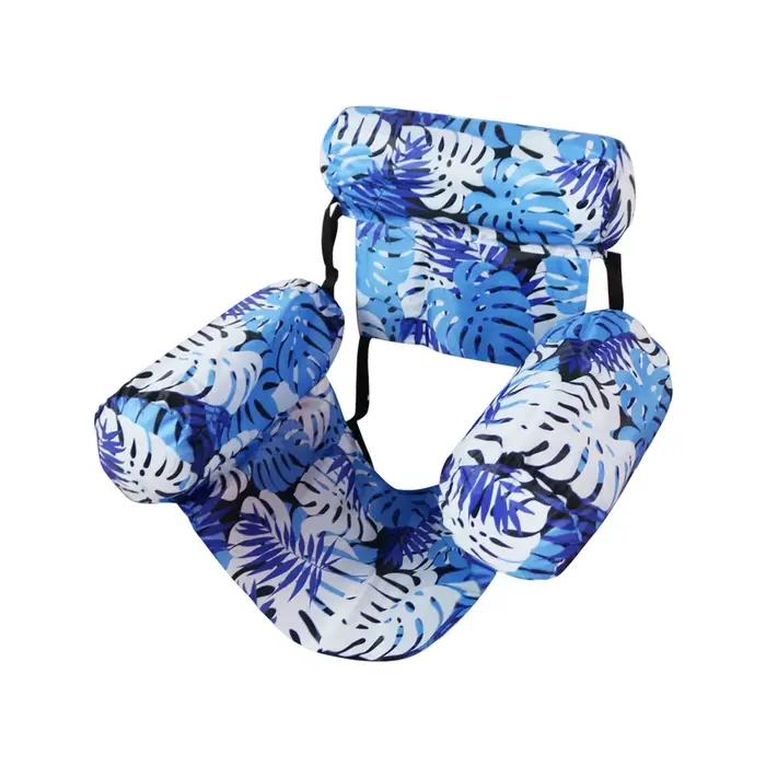 Chaise longue gonflable pour piscine, fête, plage, loisirs, lits flottants, inclinable, avec bras et