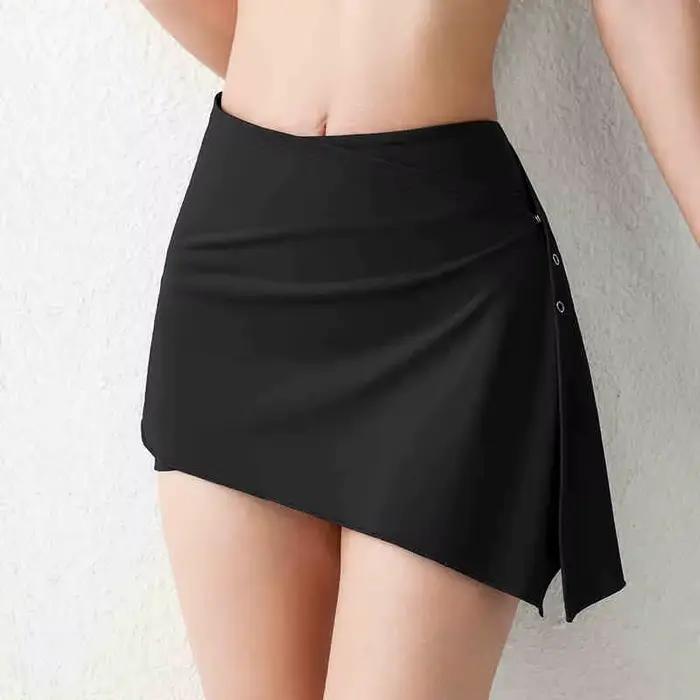 Ensemble de jupe de hanche à rideau de fesses personnalisé Pilates pour femmes; pantalons de yoga de