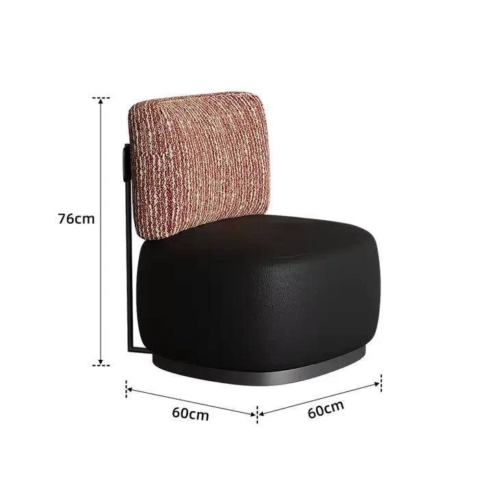 Chaises de bureau relaxantes, chaises d'appoint design vintage confortables, canapé de luxe moelleux