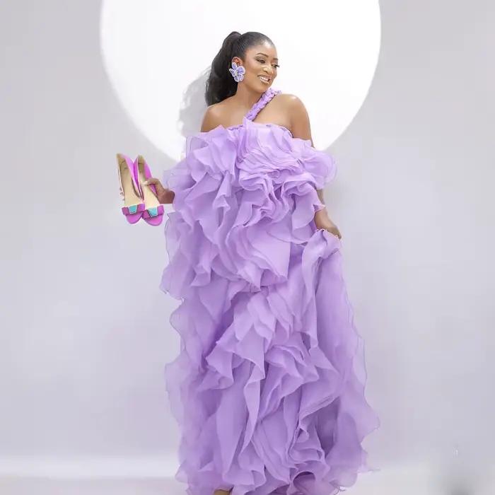 Robes de soirée pour femmes en lavande, tenues de mariée pour le matin