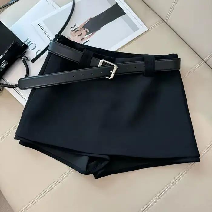 Noir blanc bureau dame costume jupes Sexy serré Shorts paquet hanche jupe dames mode coréenne tout-M