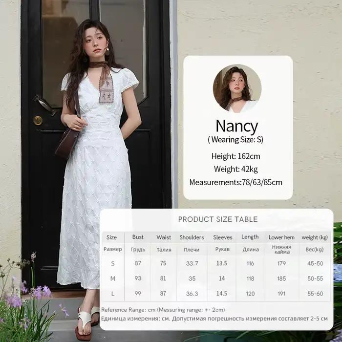 MISHOW femmes col en v dentelle épissé robe 2025 été nouvelle broderie vacances Style français Jacqu