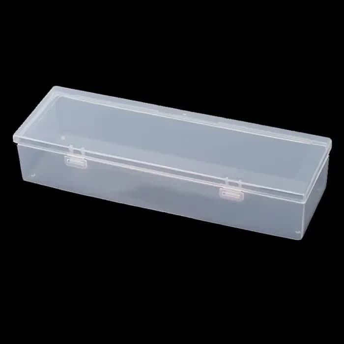 Boîte carrée longue en plastique Transparent, collections de stockage, boîte d'emballage de produits