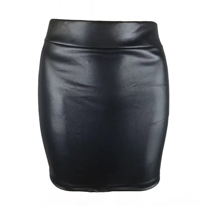 Jupe en cuir dos fendu femmes Sexy moulante jupe crayon Sexy bureau dame crayon paquet jupes taille 